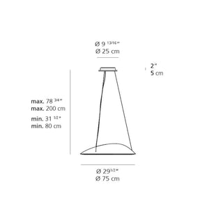 Artemide Ameluna suspension lamp LED - Buy now on ShopDecor - Discover the best products by ARTEMIDE design