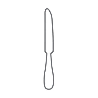 Broggi Kyoto Black dessert knife solid handle satin steel - Buy now on ShopDecor - Discover the best products by BROGGI design