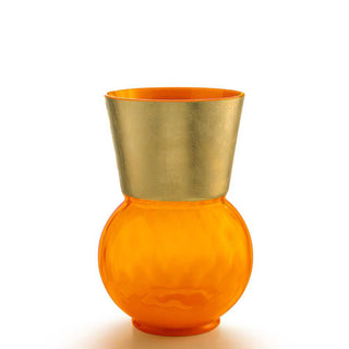 Nason Moretti Basilio medium vase with gold edge - Murano glass Nason Moretti Orange - Buy now on ShopDecor - Discover the best products by NASON MORETTI design