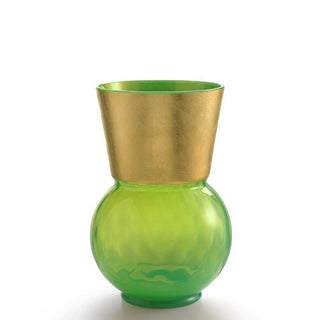 Nason Moretti Basilio medium vase with gold edge - Murano glass Nason Moretti Green - Buy now on ShopDecor - Discover the best products by NASON MORETTI design