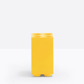 Pedrali Brik 4 umbrella stand in plastic Pedrali Yellow GI100E - Buy now on ShopDecor - Discover the best products by PEDRALI design
