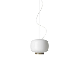 Foscarini Chouchin 3 Reverse dimmable suspension lamp white with grey border - Buy now on ShopDecor - Discover the best products by FOSCARINI design