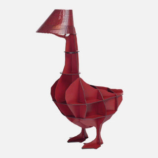 Ibride Mobilier de Compagnie Junon LED floor lamp/bedside table Ibride Glossy red - Buy now on ShopDecor - Discover the best products by IBRIDE design