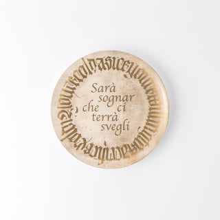 KnIndustrie Cibo per la mente decorative plate diam. 27 cm - Buy now on ShopDecor - Discover the best products by KNINDUSTRIE design