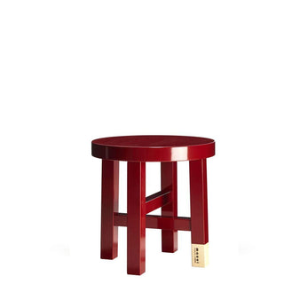 Moooi Common Comrades Scholar red wooden stool - Buy now on ShopDecor - Discover the best products by MOOOI design