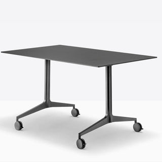 Pedrali Ypsilon Tilting TYT tilting table 129x79 cm. in black solid laminate - Buy now on ShopDecor - Discover the best products by PEDRALI design
