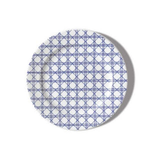 Schönhuber Franchi Shabbychic Fruit Plate white - cane texture blue - Buy now on ShopDecor - Discover the best products by SCHÖNHUBER FRANCHI design