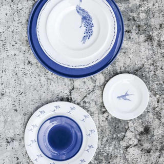 Schönhuber Franchi Shabbychic Soup Plate white - shaded border blue - Buy now on ShopDecor - Discover the best products by SCHÖNHUBER FRANCHI design