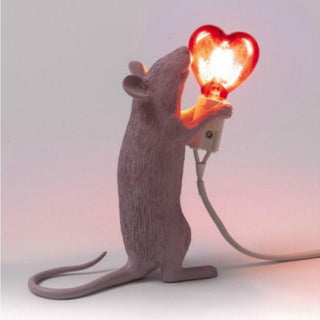 Seletti Mouse Lamp Step San Valentino table lamp - Buy now on ShopDecor - Discover the best products by SELETTI design