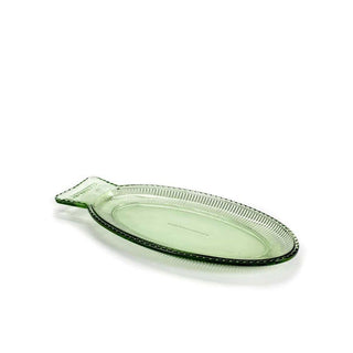 Serax Fish & Fish dish flat 35 cm. transparent green - Buy now on ShopDecor - Discover the best products by SERAX design