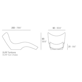 Vondom Surf sunlounger polyethylene by Karim Rashid - Buy now on ShopDecor - Discover the best products by VONDOM design