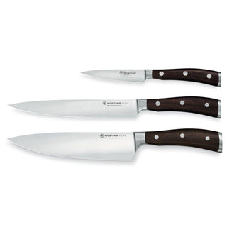 Wusthof Ikon set 3 knives african black - Buy now on ShopDecor - Discover the best products by WÜSTHOF design